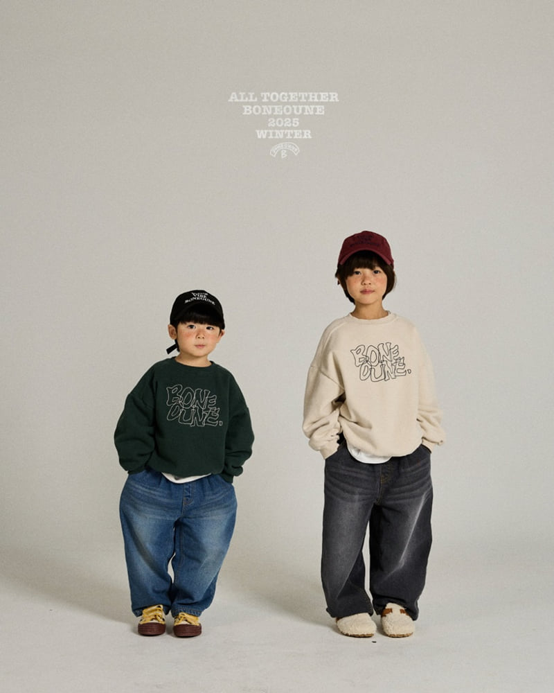 Boneoune - Korean Children Fashion - #kidsstore - Graphic Embroidery Sweatshirt - 7