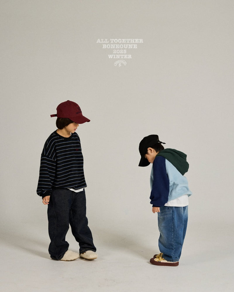 Boneoune - Korean Children Fashion - #kidzfashiontrend - Multi Stitch Fleece Sweatshirt - 10