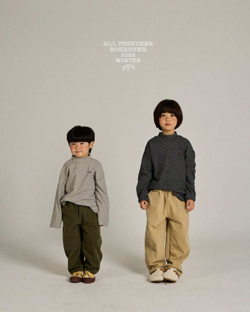 Boneoune - Korean Children Fashion - #kidzfashiontrend - Cotton Brushed Slacks - 2