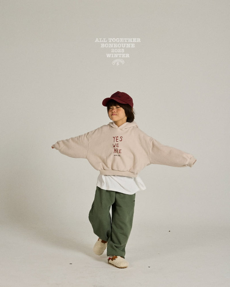 Boneoune - Korean Children Fashion - #kidzfashiontrend - Yes Crop Hoodie - 8