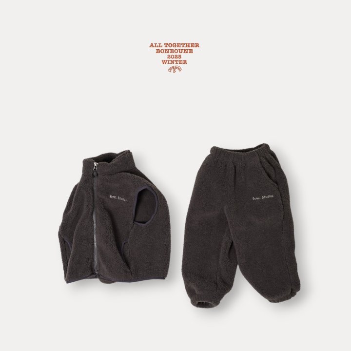 Boneoune - Korean Children Fashion - #kidzfashiontrend - Sherpa Jogger Pants - 11
