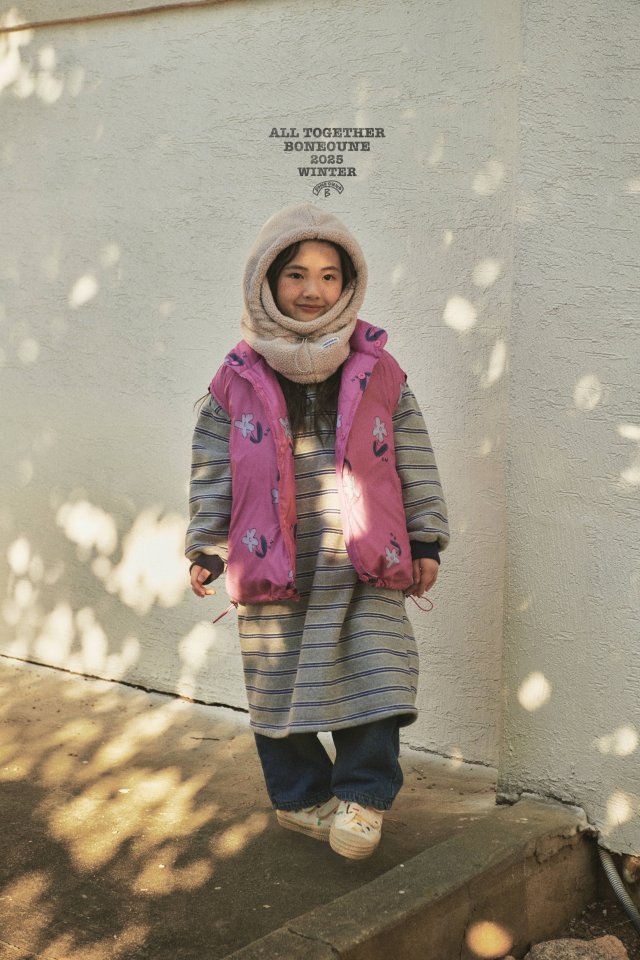 Boneoune - Korean Children Fashion - #littlefashionista - Flower Down Vest (Kids) - 7