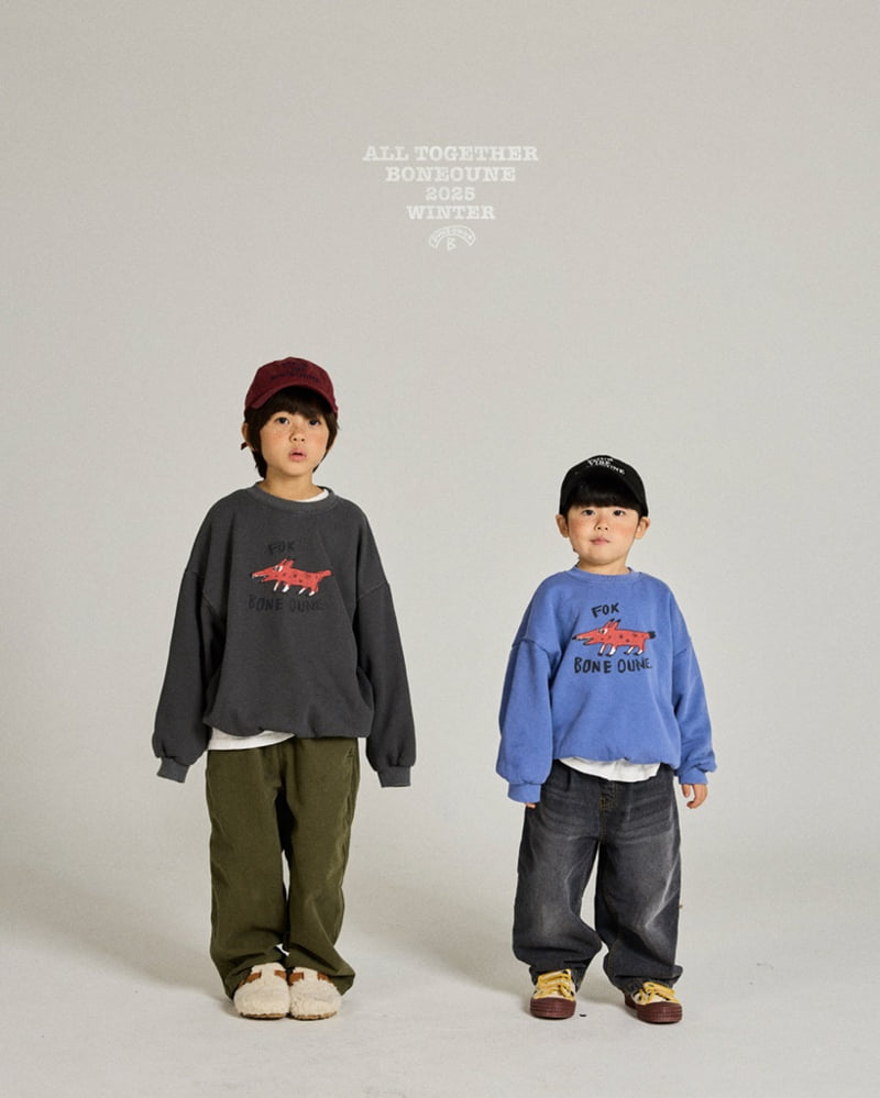 Boneoune - Korean Children Fashion - #Kfashion4kids - Fox Pig Sweatshirt - 4