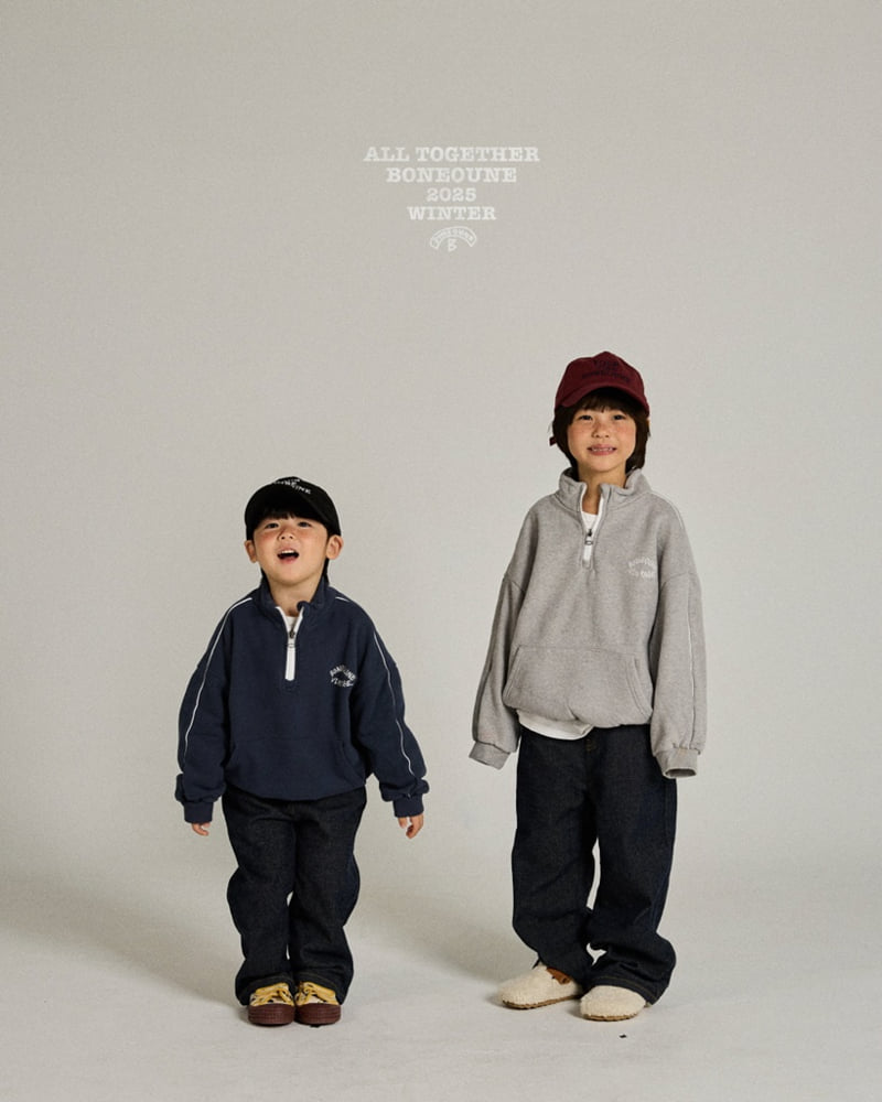 Boneoune - Korean Children Fashion - #littlefashionista - Berry Fleece Half-Zip - 11