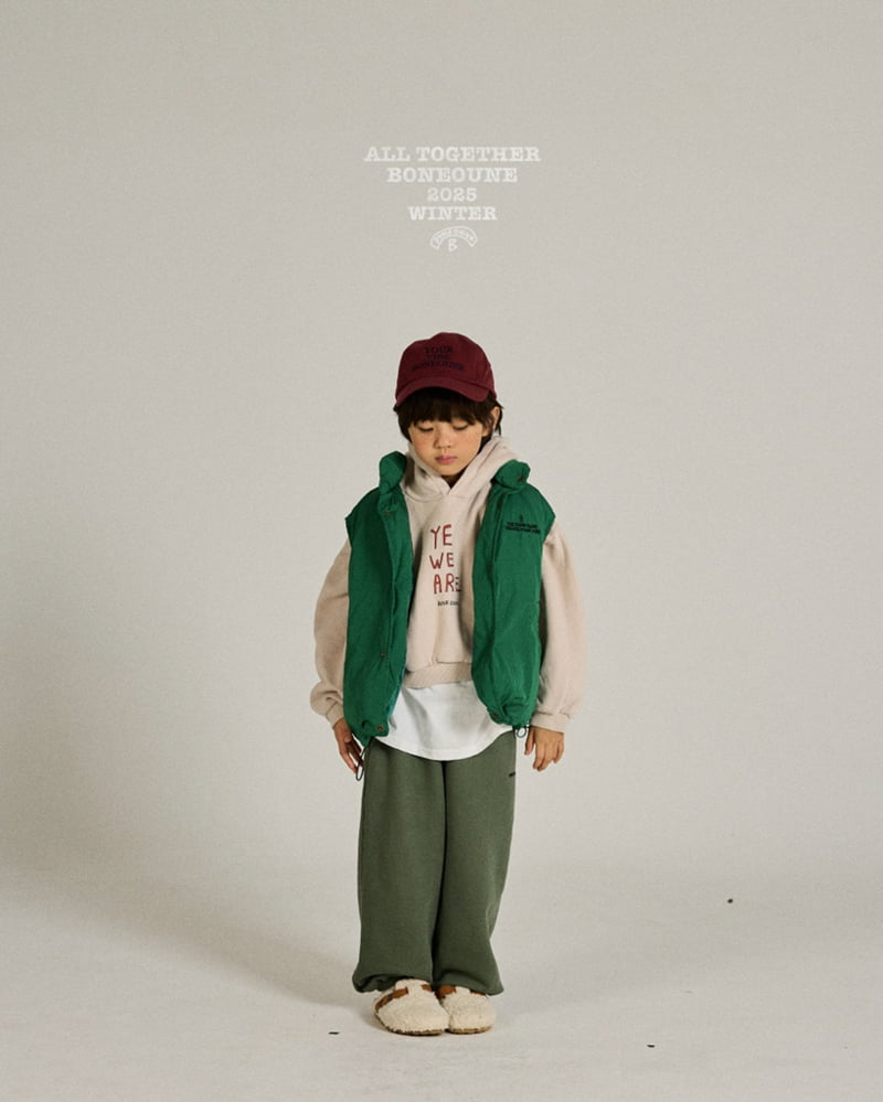 Boneoune - Korean Children Fashion - #littlefashionista - Yes Crop Hoodie - 10