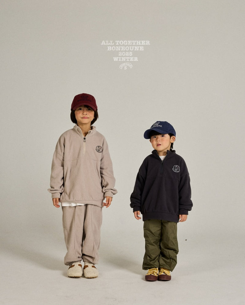 Boneoune - Korean Children Fashion - #littlefashionista - Waterproof Two Tuck Jogger Pants - 8