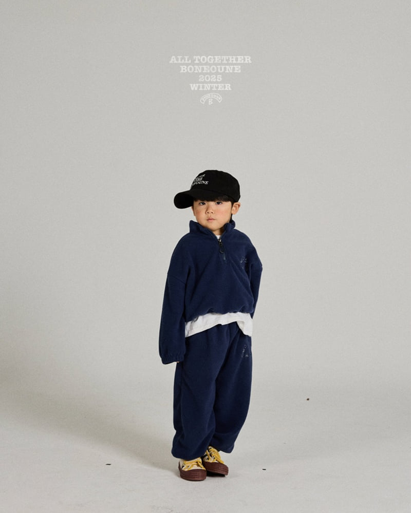 Boneoune - Korean Children Fashion - #littlefashionista - Rose Fleece Jogger Pants - 7