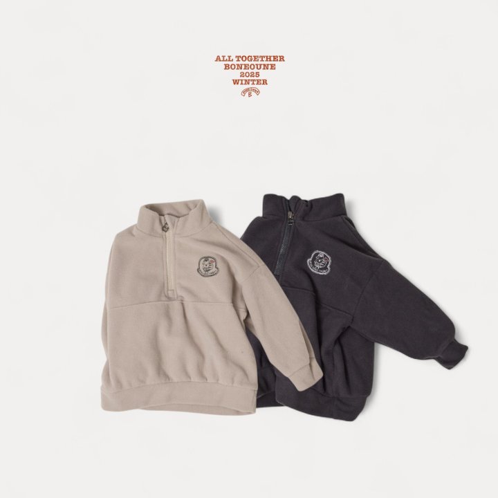 Boneoune - Korean Children Fashion - #magicofchildhood - Vibe Fleece Half-Zip - 10