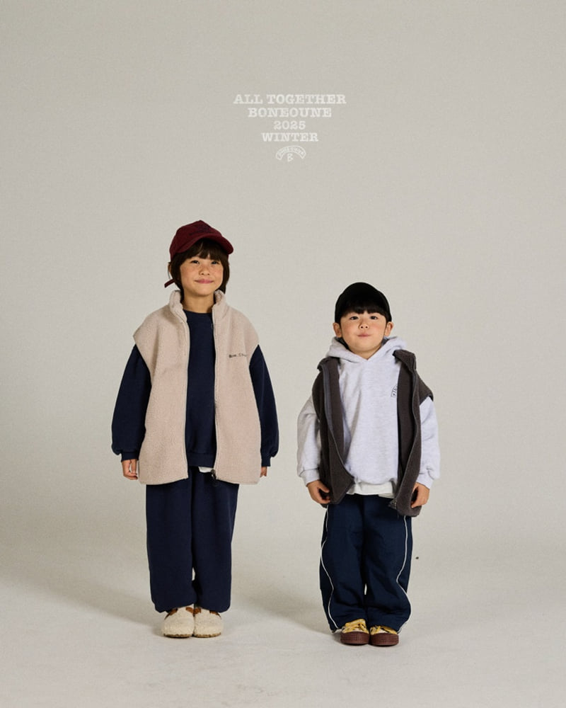Boneoune - Korean Children Fashion - #minifashionista - Winter Brushed Hoodie - 11