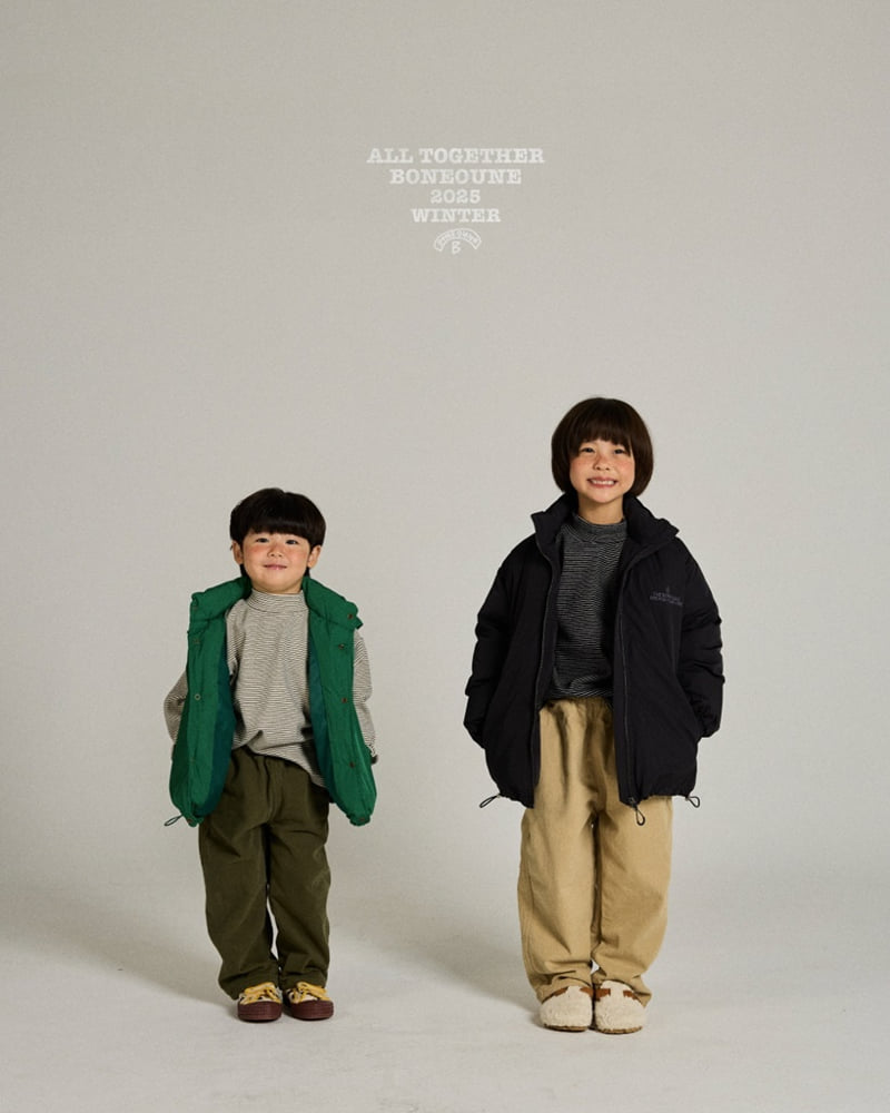Boneoune - Korean Children Fashion - #minifashionista - Cotton Brushed Slacks - 6