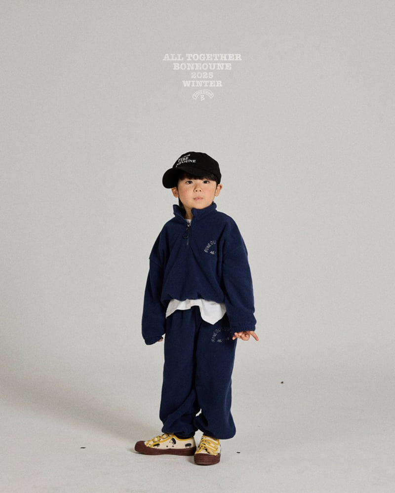 Boneoune - Korean Children Fashion - #minifashionista - Rose Fleece Jogger Pants - 9