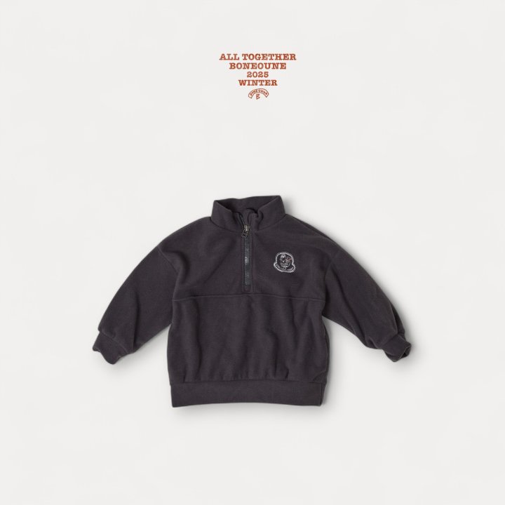 Boneoune - Korean Children Fashion - #minifashionista - Vibe Fleece Half-Zip - 11