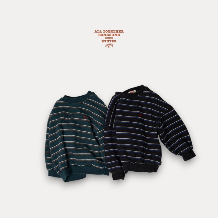 Boneoune - Korean Children Fashion - #prettylittlegirls - Multi Stitch Fleece Sweatshirt