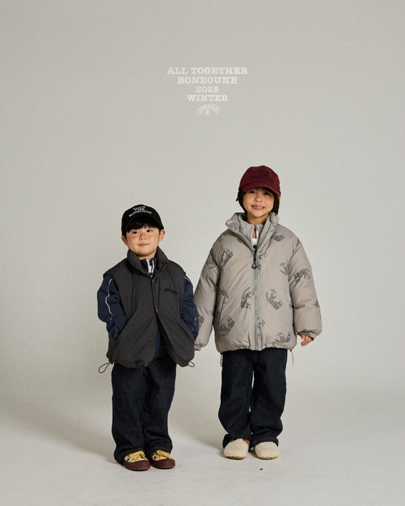 Boneoune - Korean Children Fashion - #prettylittlegirls - Mono Tiger Duck Down Jacket (Kids) - 3