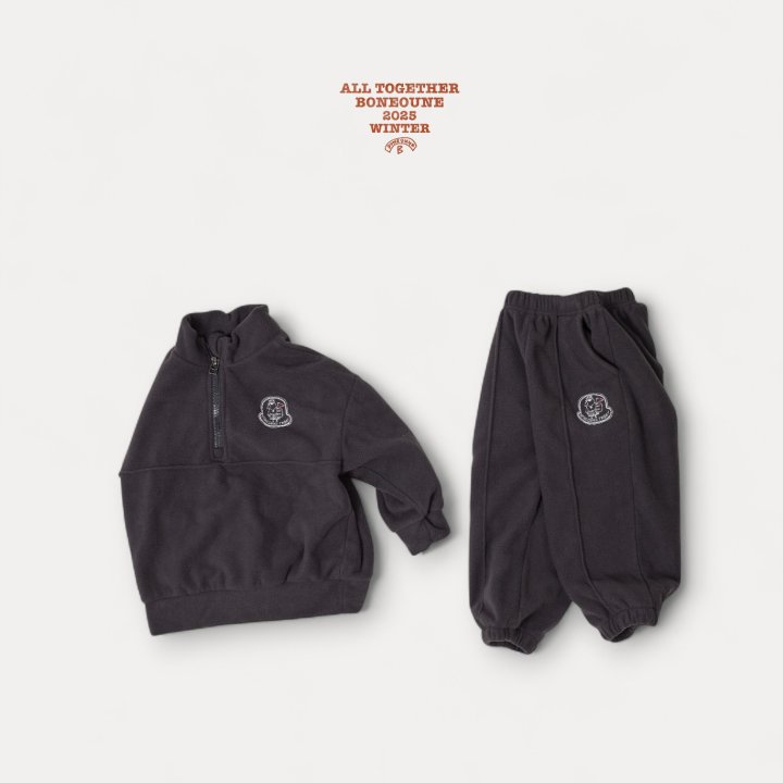 Boneoune - Korean Children Fashion - #prettylittlegirls - Vibe Fleece Half-Zip - 12
