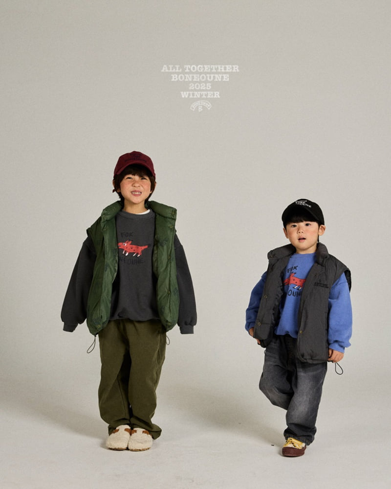 Boneoune - Korean Children Fashion - #stylishchildhood - Fox Pig Sweatshirt - 10