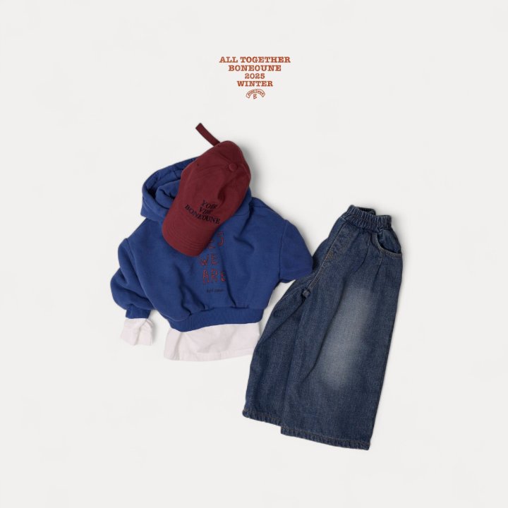 Boneoune - Korean Children Fashion - #stylishchildhood - Pint Wide Denim Pants - 8