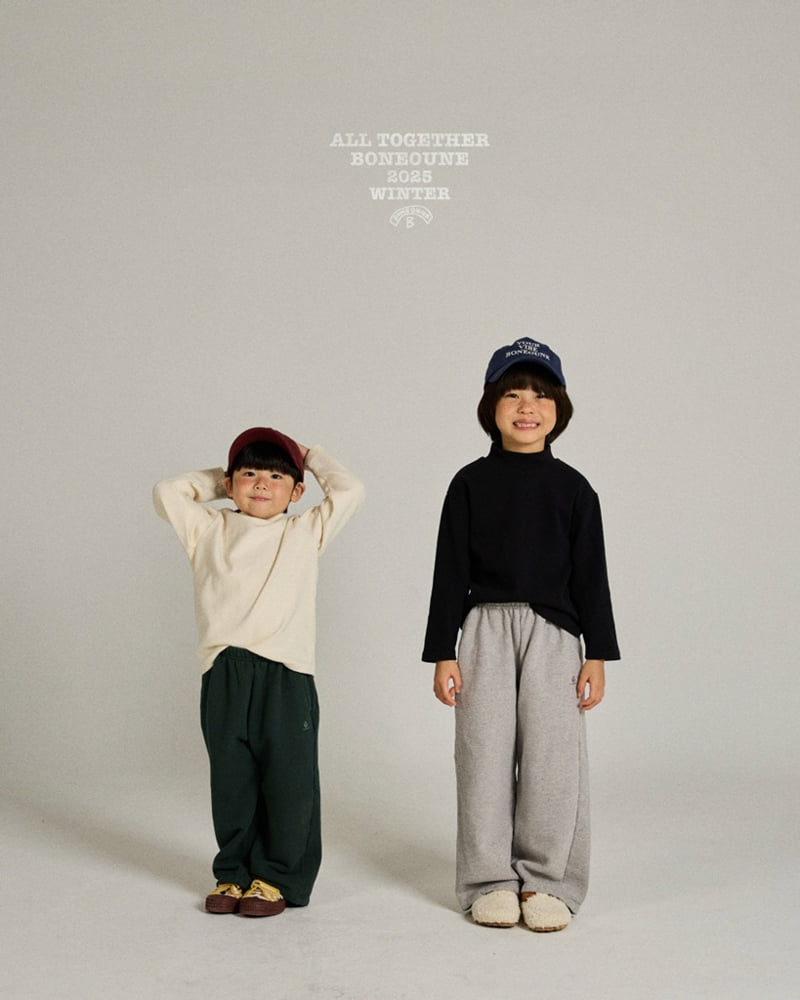 Boneoune - Korean Children Fashion - #stylishchildhood - Sugar Half Turtleneck Tee - 2