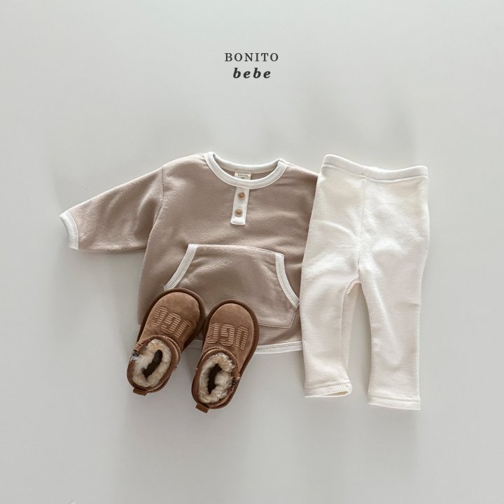Bonito - Korean Baby Fashion - #babyboutique - Bebe Kangaroo Leggings Set - 10