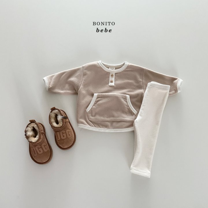 Bonito - Korean Baby Fashion - #babyboutique - Bebe Kangaroo Leggings Set - 11