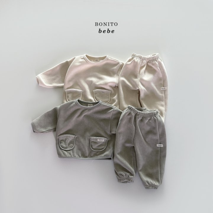 Bonito - Korean Baby Fashion - #babyboutique - Bebe Two Pocket Set