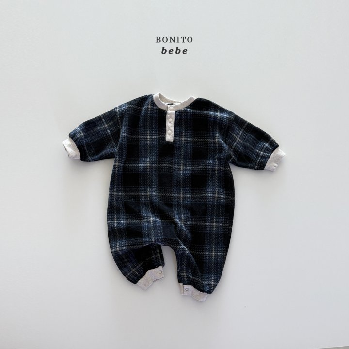 Bonito - Korean Baby Fashion - #babyboutique - Bebe Series Button Up Suit - 4