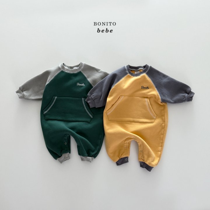 Bonito - Korean Baby Fashion - #babyboutiqueclothing - Bebe Kangaroo Suit