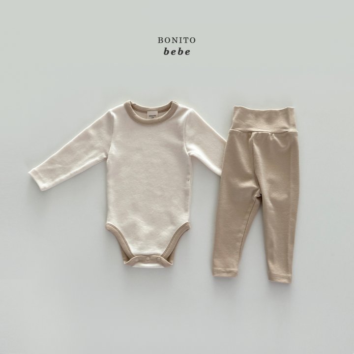 Bonito - Korean Baby Fashion - #babyboutiqueclothing - Bebe Winter Easywear Suit Set - 6
