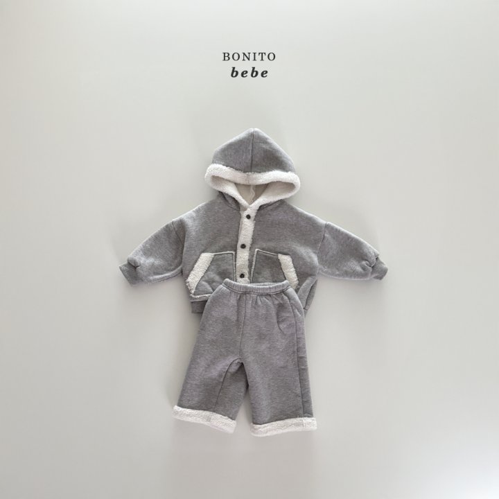 Bonito - Korean Baby Fashion - #babyboutique - Bebe Boa Hood Cardigan - 4