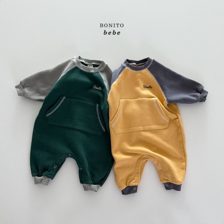 Bonito - Korean Baby Fashion - #babyclothing - Bebe Kangaroo Suit - 2