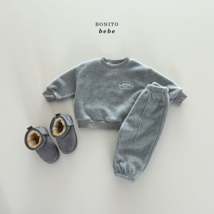 Bonito - Korean Baby Fashion - #babyclothing - Bebe Baby Fleece Set - 6