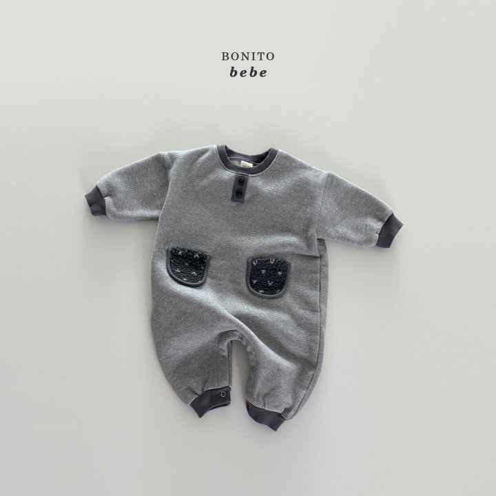 Bonito - Korean Baby Fashion - #babyfashion - Bebe Fleece Pocket Suit - 7