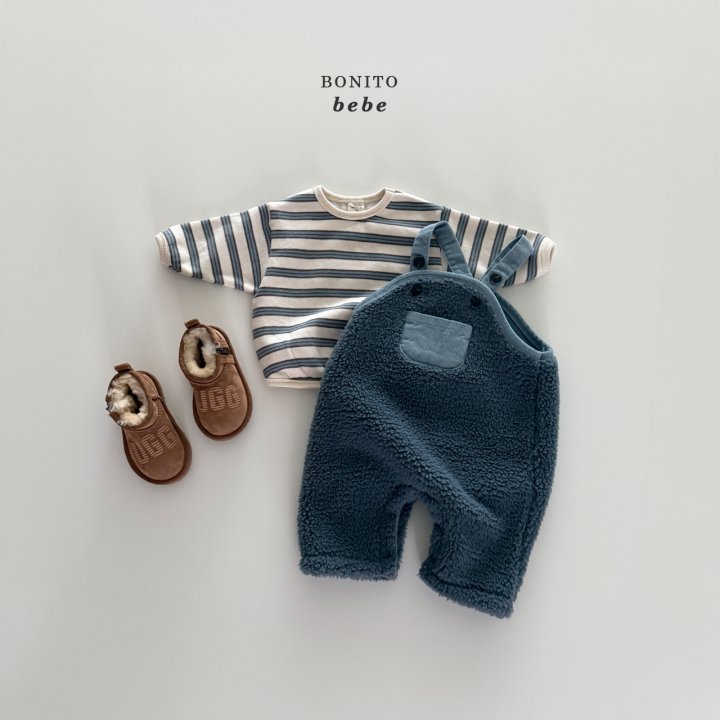 Bonito - Korean Baby Fashion - #babyfashion - Bebe Fuzzy Overall Pants - 11