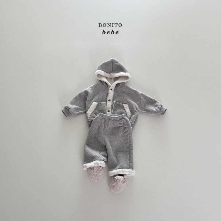 Bonito - Korean Baby Fashion - #babyfashion - Bebe Boa Hood Cardigan - 6