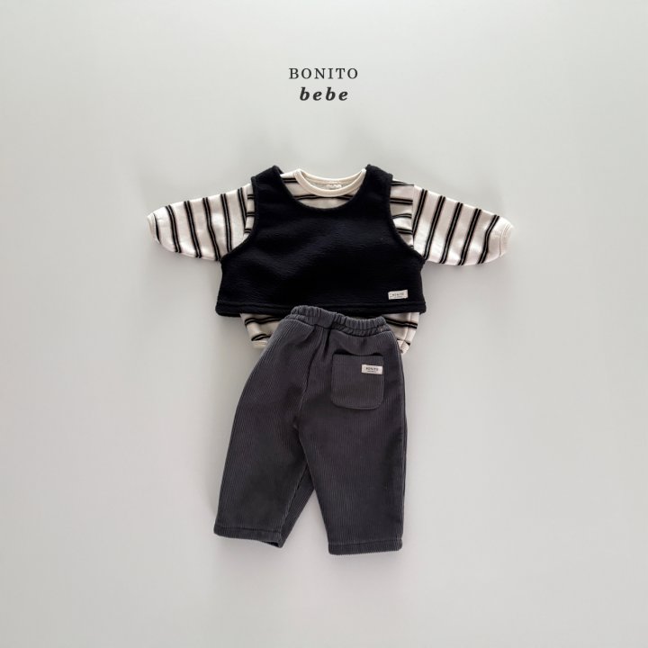 Bonito - Korean Baby Fashion - #babyfever - Bebe Layered Vest - 5