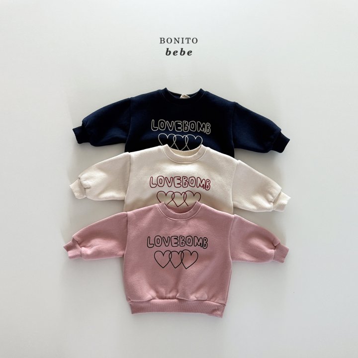 Bonito - Korean Baby Fashion - #babyfever - Bebe Love Night Sweatshirt