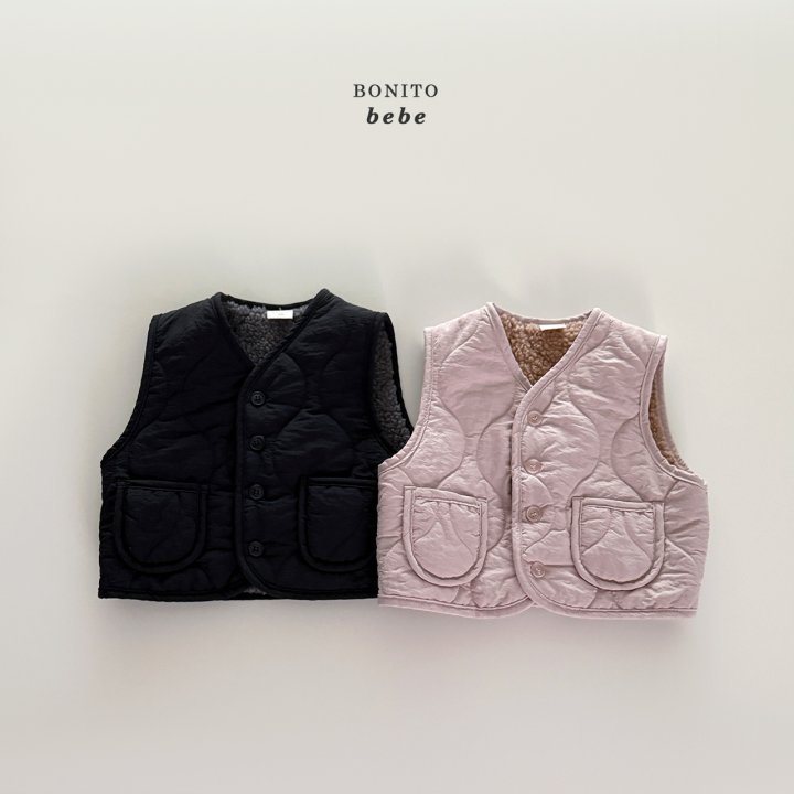 Bonito - Korean Baby Fashion - #babygirlfashion - Bebe Quilted Vest