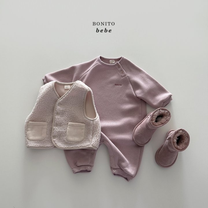 Bonito - Korean Baby Fashion - #babygirlfashion - Bebe Fleece Vest - 7