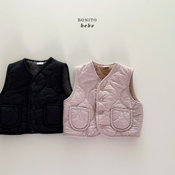Bonito - Korean Baby Fashion - #babylifestyle - Bebe Quilted Vest - 2