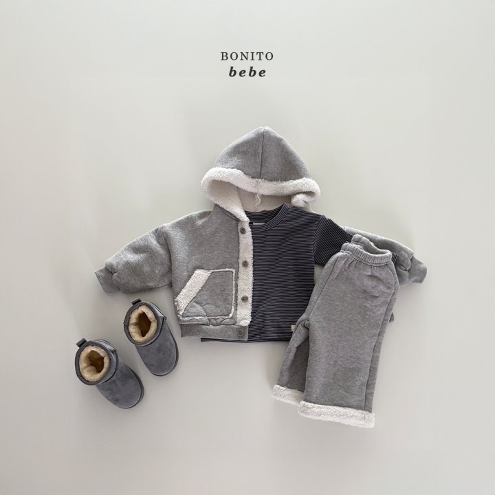 Bonito - Korean Baby Fashion - #babylifestyle - Bebe Boa Hood Cardigan - 9
