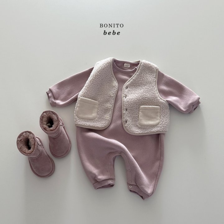 Bonito - Korean Baby Fashion - #babylifestyle - Bebe Fleece Vest - 8