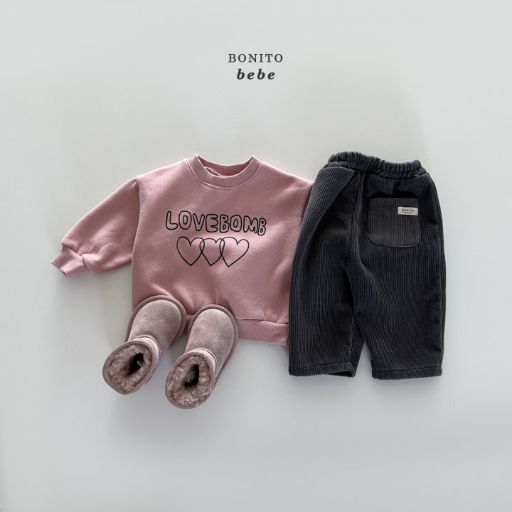 Bonito - Korean Baby Fashion - #babylifestyle - Bebe Love Night Sweatshirt - 4