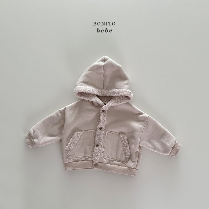 Bonito - Korean Baby Fashion - #babyoninstagram - Bebe Boa Hood Cardigan - 10