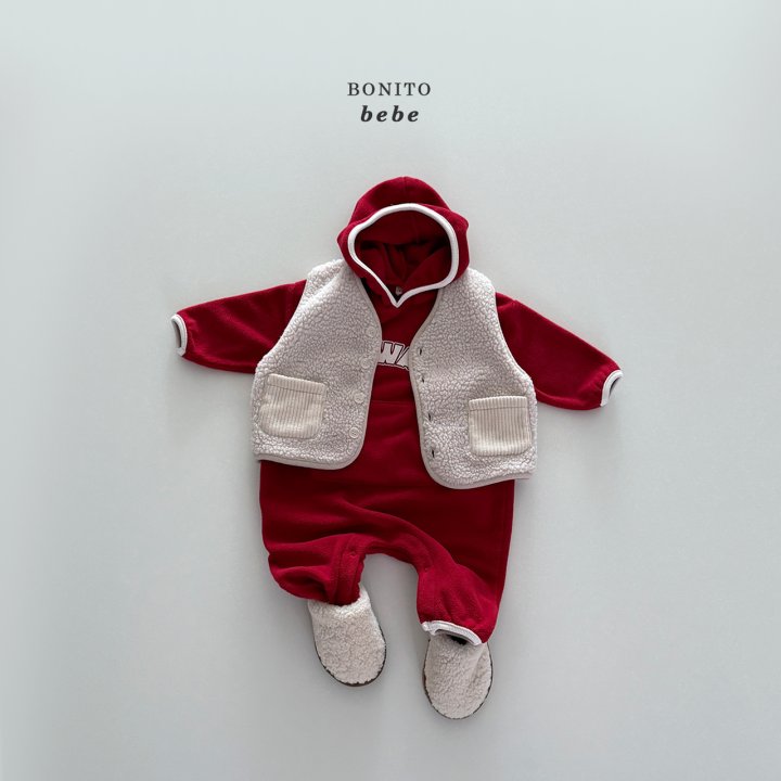 Bonito - Korean Baby Fashion - #babyoninstagram - Bebe Fleece Vest - 9