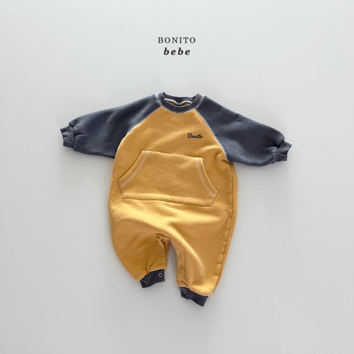 Bonito - Korean Baby Fashion - #babyootd - Bebe Kangaroo Suit - 8