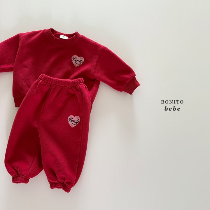 Bonito - Korean Baby Fashion - #babyootd - Bebe Heart Print Set - 7