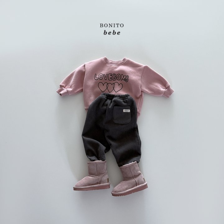 Bonito - Korean Baby Fashion - #babyootd - Bebe Love Night Sweatshirt - 5