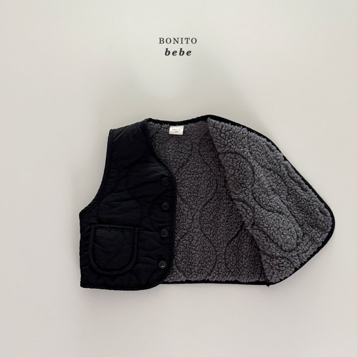 Bonito - Korean Baby Fashion - #babyoninstagram - Bebe Quilted Vest - 4