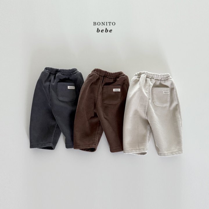 Bonito - Korean Baby Fashion - #babyootd - Bebe Baby Corduroy Pants