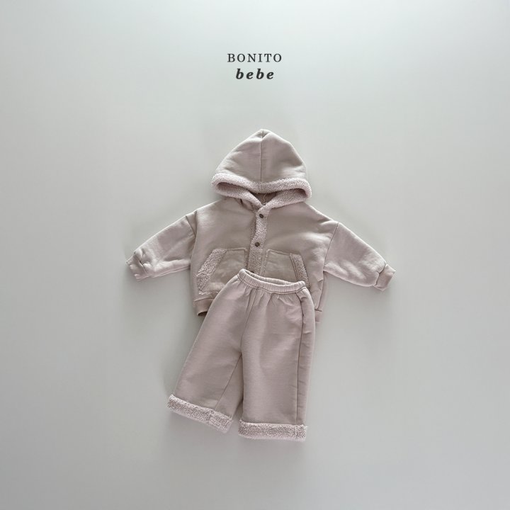 Bonito - Korean Baby Fashion - #babyootd - Bebe Boa Hood Cardigan - 11